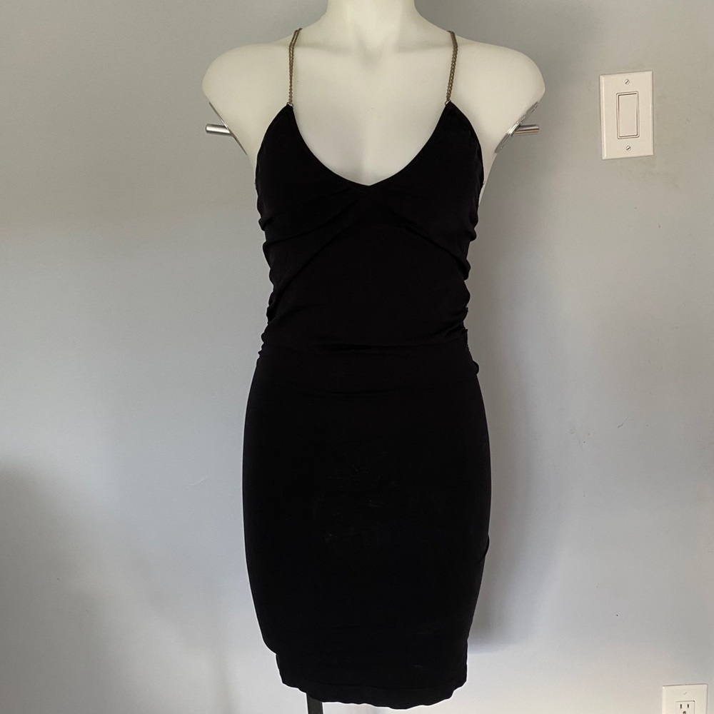 Black Dress With Chain Straps